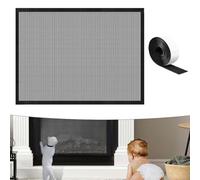 Copertura per caminetto a maglia fine da 1,5 mm per un efficace occultamento visivo di ceneri carbone e componenti interni del camino (73,7 x 114,3 cm)