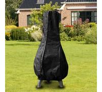 Copertura per camino da esterno, impermeabile 210D, copertura per braciere da esterno, per tutto l'anno, con coulisse regolabile, resistente all'usura e allo sbiadimento