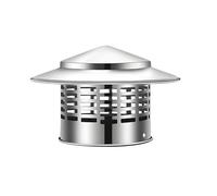 Copertura per Camino in Acciaio Inox Comignolo Antivento Terminale Cappello Da Fumaiolo Cappello Di Pioggia Del Tetto Protezione per Tubi Del Tetto(30CM)