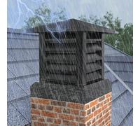 Copertura per camino in lega di alluminio resistente alle intemperie per ventilazione del tetto, protezione durevole contro pioggia, neve e detriti, ideale per la sicurezza domestica