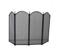 Copertura per camino Schermo for camino, recinzione for attrezzi, divisorio in ferro pieghevole, cornice decorativa, 50" (L) x 31,5" (A)