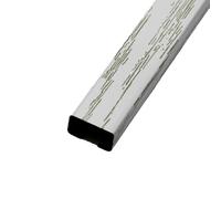 Copertura per canalina portacavi, Canalina portacavi in lega di alluminio, confezione da 2, 1 m, multicolore, diverse misure(White,60 * 30)