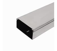 Copertura per canalina portacavi, Canaline portacavi autoadesive for pavimento e parete, confezione da 2, 1 m, argento, diverse misure(25 * 15)