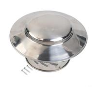Copertura per canna fumaria, in acciaio inox, per pareti esterne, cappa di scarico del tubo del tetto, protegge il camino da pioggia, foglie, polvere e detriti del vento (110 mm)