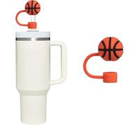 Copertura per cannuccia da basket per tazza Stanley da 40 e 30 once, tappo in silicone da 10 mm per accessori Stanley Cup, carino topper per bicchieri, tappo di cannuccia per cannucce riutilizzabili