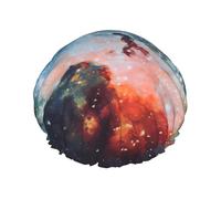 Copertura per capelli con stampa 3D Galaxy Space per doccia, da donna, regolabile, elegante, grande, impermeabile