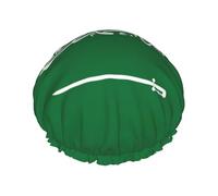 Copertura per capelli con stampa bandiera dell'Arabia Saudita per doccia, cuffia per capelli regolabile da donna elegante e grande impermeabile