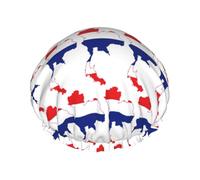 Copertura per capelli con stampa della mappa della bandiera della Thailandia, cuffia per capelli regolabile da donna, elegante, grande, impermeabile