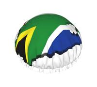 Copertura per capelli con stampa di mappa della bandiera del Sud Africa, da donna, regolabile, elegante, grande, impermeabile