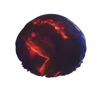 Copertura per capelli con stampa di pianeti 3D e stelle spaziali, per doccia, da donna, regolabile, elegante, grande, impermeabile