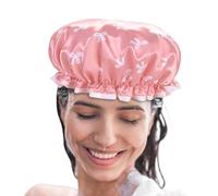 Copertura per capelli per doccia, cappello da doccia per le donne | Cappello per capelli riutilizzabile Copertura testa a doppio strato | per cappuccio da bagno elastico spesso per spa, cura