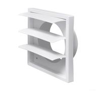 Copertura per cappa aspirante con protezione integrata contro i parassiti per condotto di scarico, adatta per interni ed esterni, materiale ABS, resistente al rumore e alla pioggia (20,3 cm (con rete)