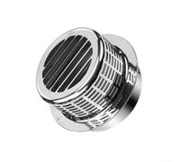 Copertura per cappa di scarico in acciaio inox resistente alle intemperie con griglia di ventilazione, per ventilazione e protezione dei tubi da esterni