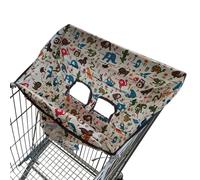 Copertura per carrello della spesa - Simpatica stampa per bambini, copertura per sedia Easy On High | Barriera di sicurezza antipolvere in tessuto lavabile in lavatrice, altalena passeggino sicuro