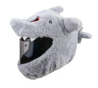 Copertura per casco da moto, divertente a forma di squalo, custodia protettiva per casco integrale, in peluche, con animali in peluche