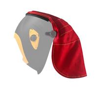 Copertura per casco da saldatura, copertura estesa con guarnizione a pressione, compatibile con caschi da saldatura Lincoln e la maggior parte dei modelli competitivi (rosso)