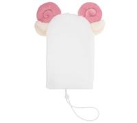 Copertura per Casco da Sci in Lana Bianca, Pieghevole e Decorativa | Design Cartone, Facile da Pulire e Riporre, per Sci e Vacanze Invernali, Accessorio Creativo