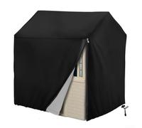 Copertura per casetta da gioco in tessuto Oxford 210D, impermeabile, per bambini, per esterni, giardino, cottage, pioggia, raggi UV, polvere, 115 x 102 x 127 cm (nero, 115 x 102 x 127 cm)