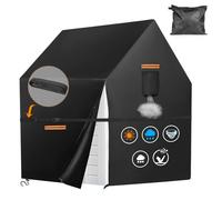Copertura per casetta dei giochi, resistente copertura 420D per casa giochi Smoby all'aperto, grande copertura impermeabile, più facile da coprire con cerniera laterale, copertura per la casa dei