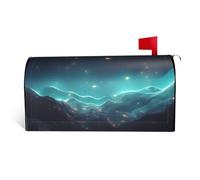 Copertura per cassetta delle lettere con stelle di fantascienza con chiusura magnetica 25,5 x 21 in decorazioni esterne durevoli per festival