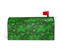 Copertura per cassetta postale con stampa glitterata per il giorno di San Patrizio, resistente ed elegante, impermeabile, facile da installare per tutte le stagioni