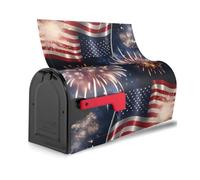 Copertura per cassetta postale magnetica con stampa della bandiera americana del 4 luglio patriottica alla moda impermeabile unica di facile installazione