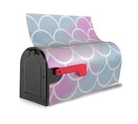 Copertura per cassetta postale riutilizzabile con stampa a squame di sirena colorata impermeabile decorazione magnetica protezione solare unica