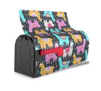 Copertura per cassetta postale riutilizzabile con stampa alpaca indiana, impermeabile, protezione solare magnetica unica