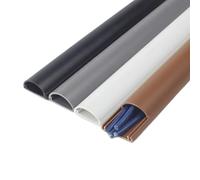 Copertura per cavi ad arco da pavimento, autoadesiva, protezione per cavi di estensione per condotto di cablaggio, protezione per fessure per cavi elettrici (nero)