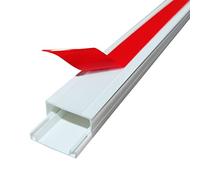 Copertura per cavi, Canale portacavi autoadesivo verniciabile bianco for parete e soffitto angolare, dimensioni multiple