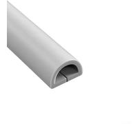 Copertura per cavi da pavimento con design curvo per nascondere efficacemente i fili e le aree più sicure per il traffico pedonale in case, officine o uffici (bianco curvo)