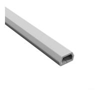 Copertura per cavi da pavimento, in PVC, 10 x 15 mm, a basso profilo, prevenzione dei rischi di inciampo, per casa, ufficio, officina (bianco rapezoidale)