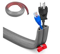 Copertura per cavi da pavimento, protezione per cavi da pavimento, 3 cm x 1 m, resistente, protegge i cavi e previene i rischi di inciampo, adatta per tutti i cavi di alimentazione, casa, magazzino