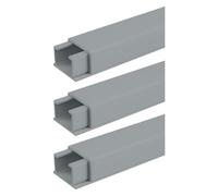 copertura per cavi, Gestione dei cavi, nascondicavi autoadesivo Square Box, soluzione for la gestione da scrivania(Gray,24 * 14MM)