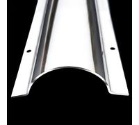 Copertura per cavi - Wire Guard Raceway in acciaio inox, semicircolare in metallo, correttore per soffitto, angolo, pavimento, installazione perforata