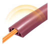 Copertura per cavo da pavimento - Nasconditore in PVC isolato, protezione per estensione autoadesiva | Accessorio versatile per la gestione dei cavi per casa, ufficio, aula, officina, soggiorno, garag