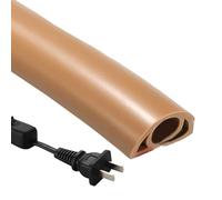Copertura per cavo da pavimento, protezione per cavi flessibile in PVC ignifugo, autoadesiva, per la gestione dei cavi domestici, l'ufficio o ambienti esterni