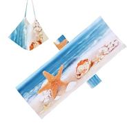 Copertura per chaise longue con stampa di stelle marine, asciugamano per sedia a sdraio in morbida microfibra, per sedie a sdraio all'aperto a bordo piscina, copertura ad asciugatura rapida per viaggi