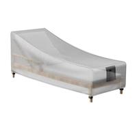 Copertura per chaise longue da giardino Impermeabile, resistente Coperture per sedie a sdraio da esterno, tessuto durevole e resistente alle intemperie, per esterni,Argento,173x76x76cm