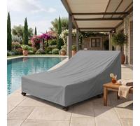Copertura per Chaise Longue Doppia, Copertura per Sdraio Da Piscina | Copertura Arredi Esterno Chaise Longue Singole/Doppie, Daybed, Panchine Da Giardino, Protezione per Tutte Le Condizioni Meteo