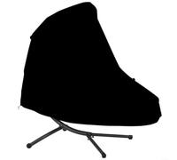 Copertura per chaise longue sospesa per esterni, resistente, impermeabile, con coulisse inferiore in corda elastica, per protezione sdraio in acciaio curvo, 198 x 180 x 117 cm, nero