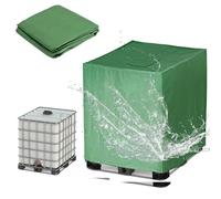 Copertura per Cisterna 1000 /300/600/800lt, Resistente Coperchio per Serbatoio IBC , 210D Oxford Antipolvere Coperture per Protettiva per Cisterna Acqua Barile di Pioggia(Size:600L :120*80*100CM,Co