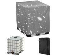 Copertura per Cisterna 300/600/800/1000lt,210D Oxford Coperchio per Serbatoio IBC da Giardino,Impermeabile Coperture per Protettiva per Cisterna Acqua Barile di Pioggia(Size:300L : 81*61*100CM,Color: