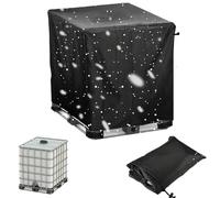 Copertura per Cisterna 300/600/800/1000lt,210D Oxford Coperchio per Serbatoio IBC da Giardino,Impermeabile Coperture per Protettiva per Cisterna Acqua Barile di Pioggia(Size:300L : 81*61*100CM,Color: