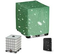 Copertura per Cisterna 300/600/800/1000lt,210D Oxford Coperchio per Serbatoio IBC da Giardino,Impermeabile Coperture per Protettiva per Cisterna Acqua Barile di Pioggia(Size:600L :120*80*100CM,Color: