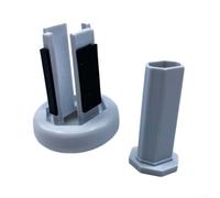 Copertura per coda da hockey su ghiaccio con design a basso profilo, previene i danni e migliora il comfort della presa, sia per la pratica che per il gioco (grigio)