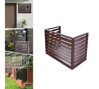 Copertura per condensatore CA per esterni, supporto e mensola multifunzionale, protezione per condizionatori d'aria in alluminio, scudo climatico resistente, decorazione da giardino e recinzione