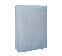 Copertura per condizionatore d'aria da esterno, impermeabile, in tessuto Oxford 600D, doppia chiusura a cerniera, protezione resistente alle intemperie per unità AC, grigio, 92 x 35 x 125 cm