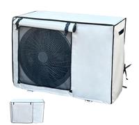 Copertura per condizionatore d'aria da esterno, protezione solare in tessuto Oxford 600D con rete fissa e traspirante a scatto, per unità esterna, design a copertura completa (80 x 30 x 55 cm)