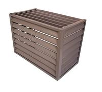 Copertura per condizionatore d'aria da esterno, telaio in alluminio resistente alle intemperie, deflettore per finestre, protezione dalla pioggia, uso interno/esterno, si adatta alla maggior parte
